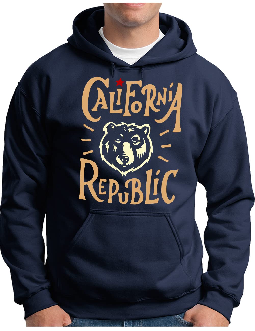 Californie pull à capuche de qualité supérieure OM3 marine M - 5