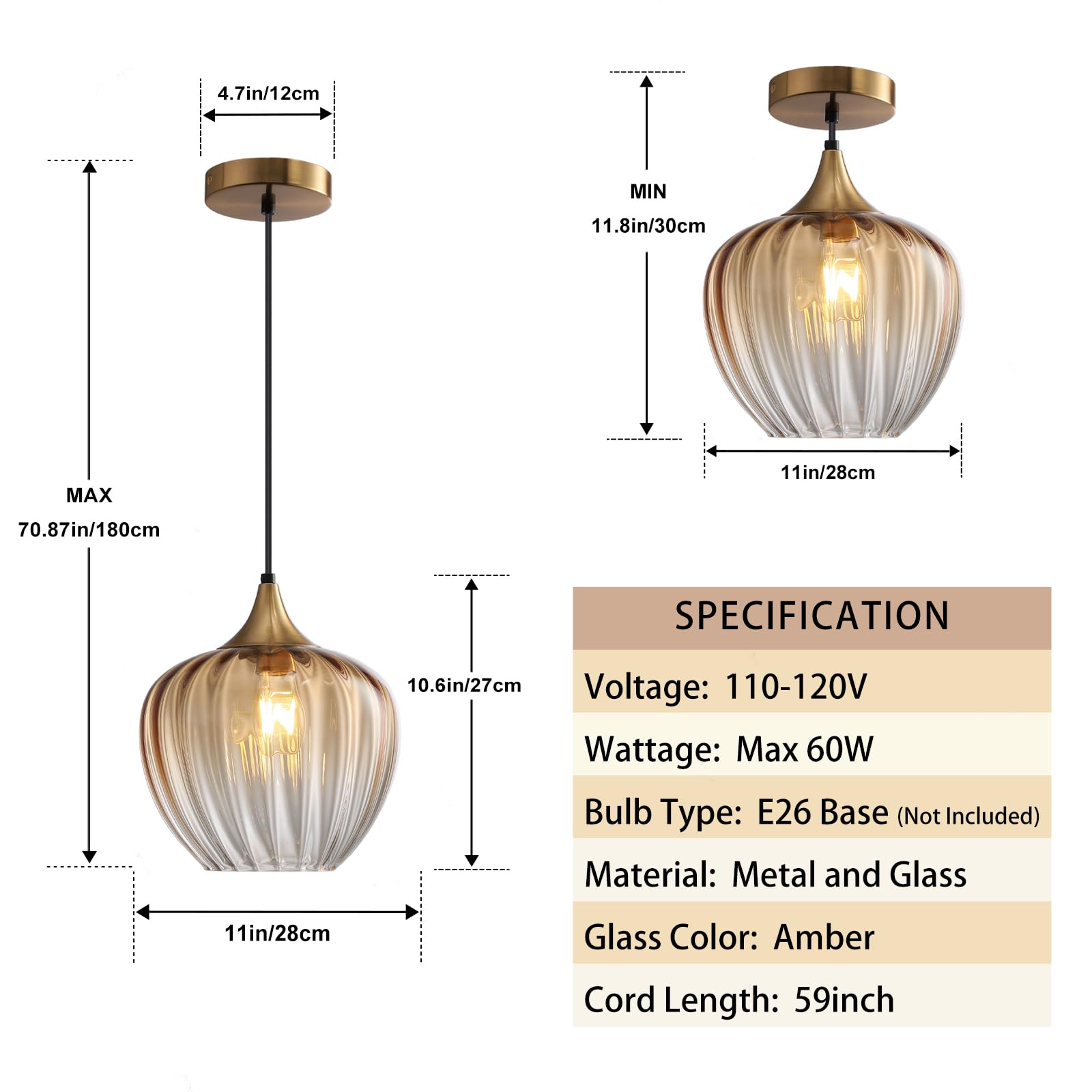 Lámparas colgantes de cristal para isla de cocina, lámpara colgante vintage de 9 pulgadas, accesorios de iluminación de techo, lámpara moderna de oro cepillado para comedor, sala de 6