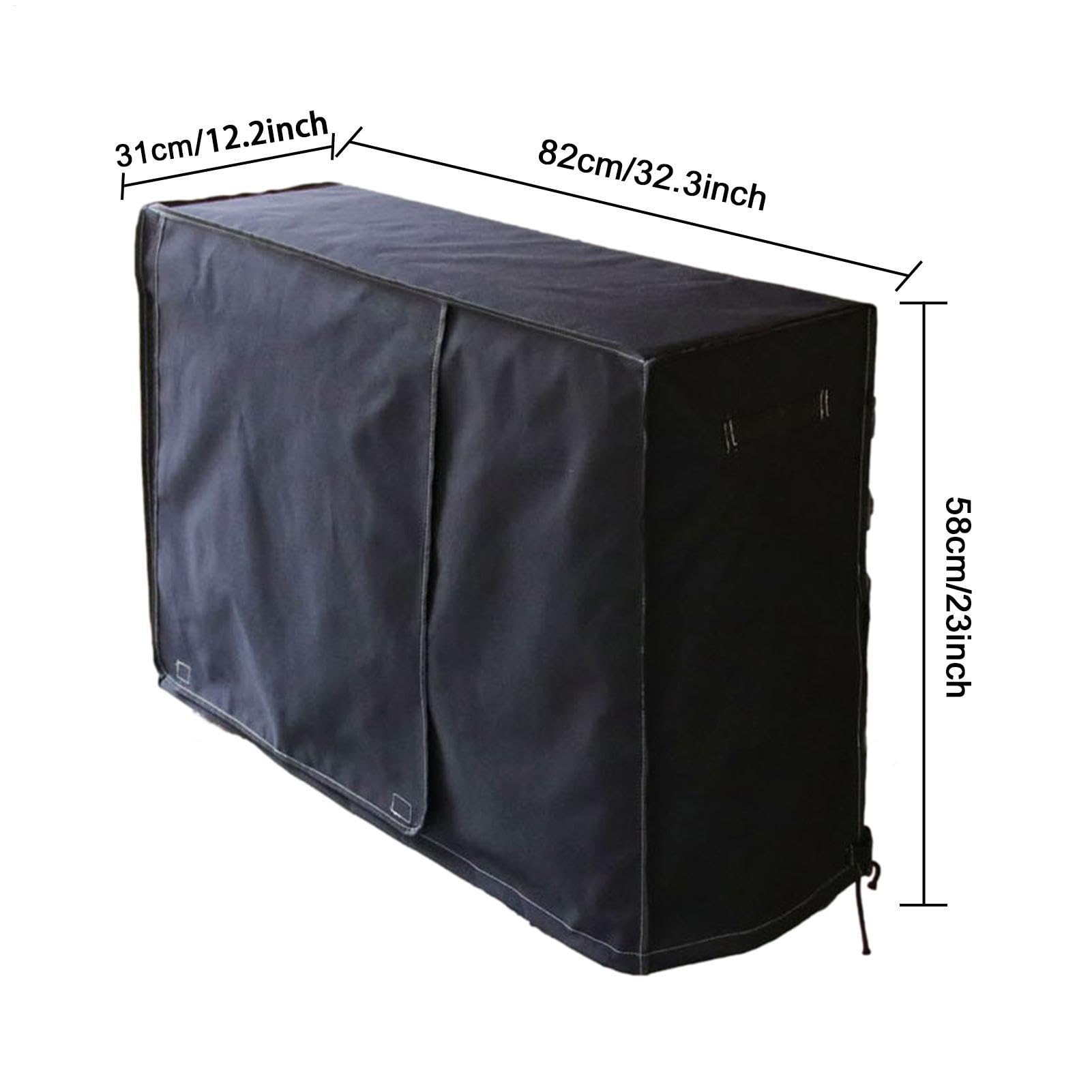 Cubierta de aire acondicionado para exteriores, protección de aire acondicionado, equipo resistente a la intemperie, ajuste, fundas protectoras lavables para prolongar la vida útil de tu