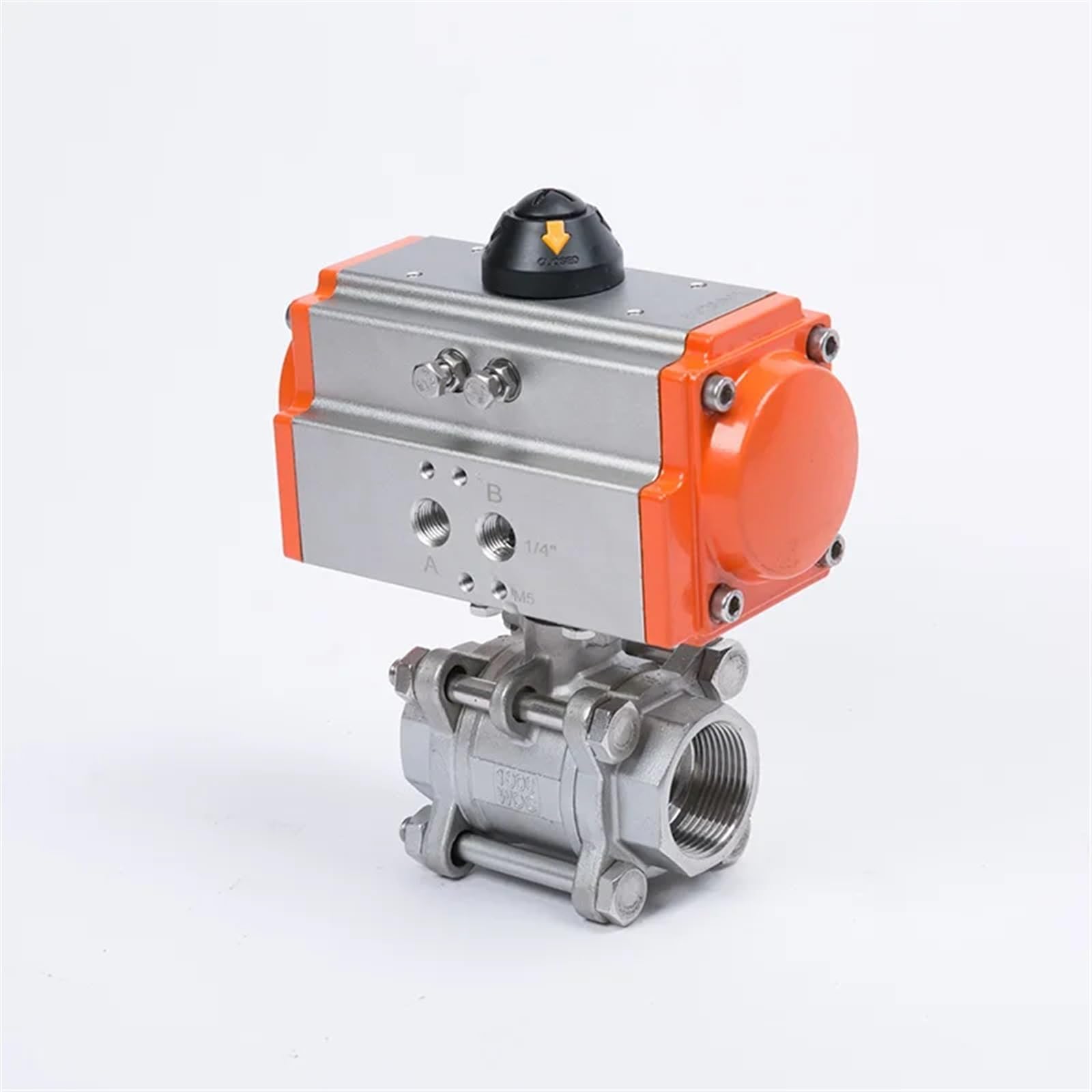 Cxfcihft Dn20 Three Piece Pneumatic Ball Valve-With High Platform304 Double Acting Cylinder(Double Acting)