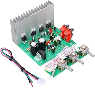 DX-418 2.1 Channel Subwoofer Digital Amplifier Board DC12-15V 60Wx3 Audional Digital Amplifier Board with Power Cable Digital Subwoofer Amplifier Board