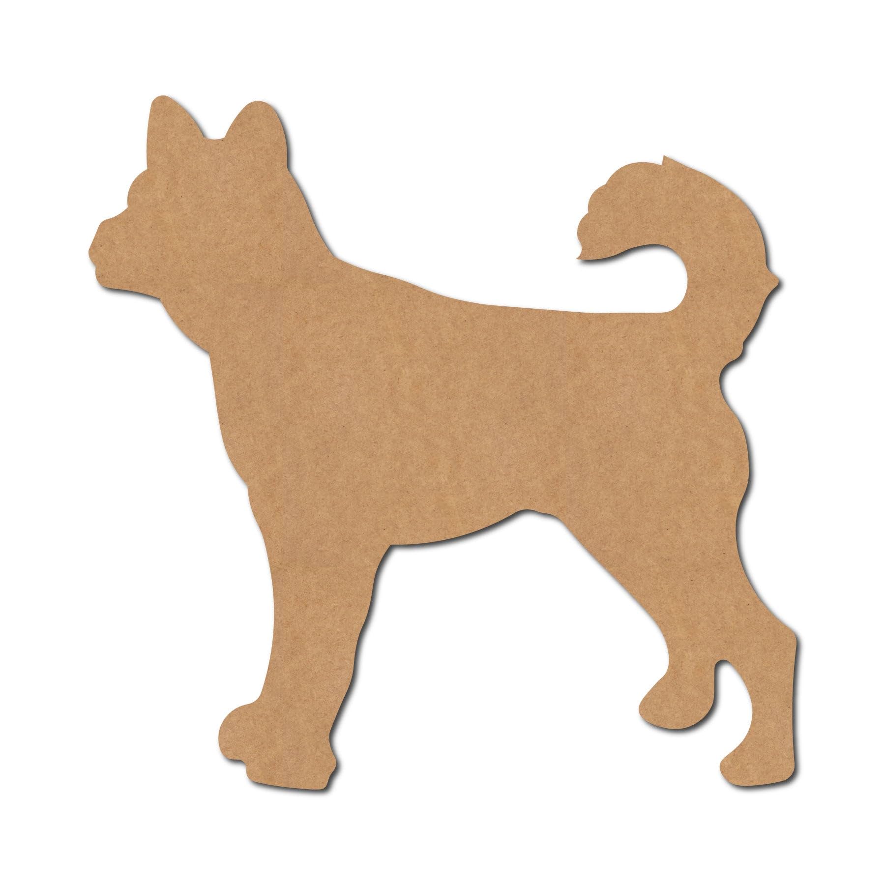 Sagome a forma di cane 4 MDF compensato tagliate laser scrapbooking biglietti fai da te