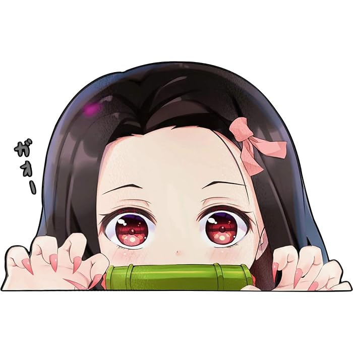 Buy BLKUOPAR 6'' Nezuko Peeker Car Stickers Anime Slayer Demon
