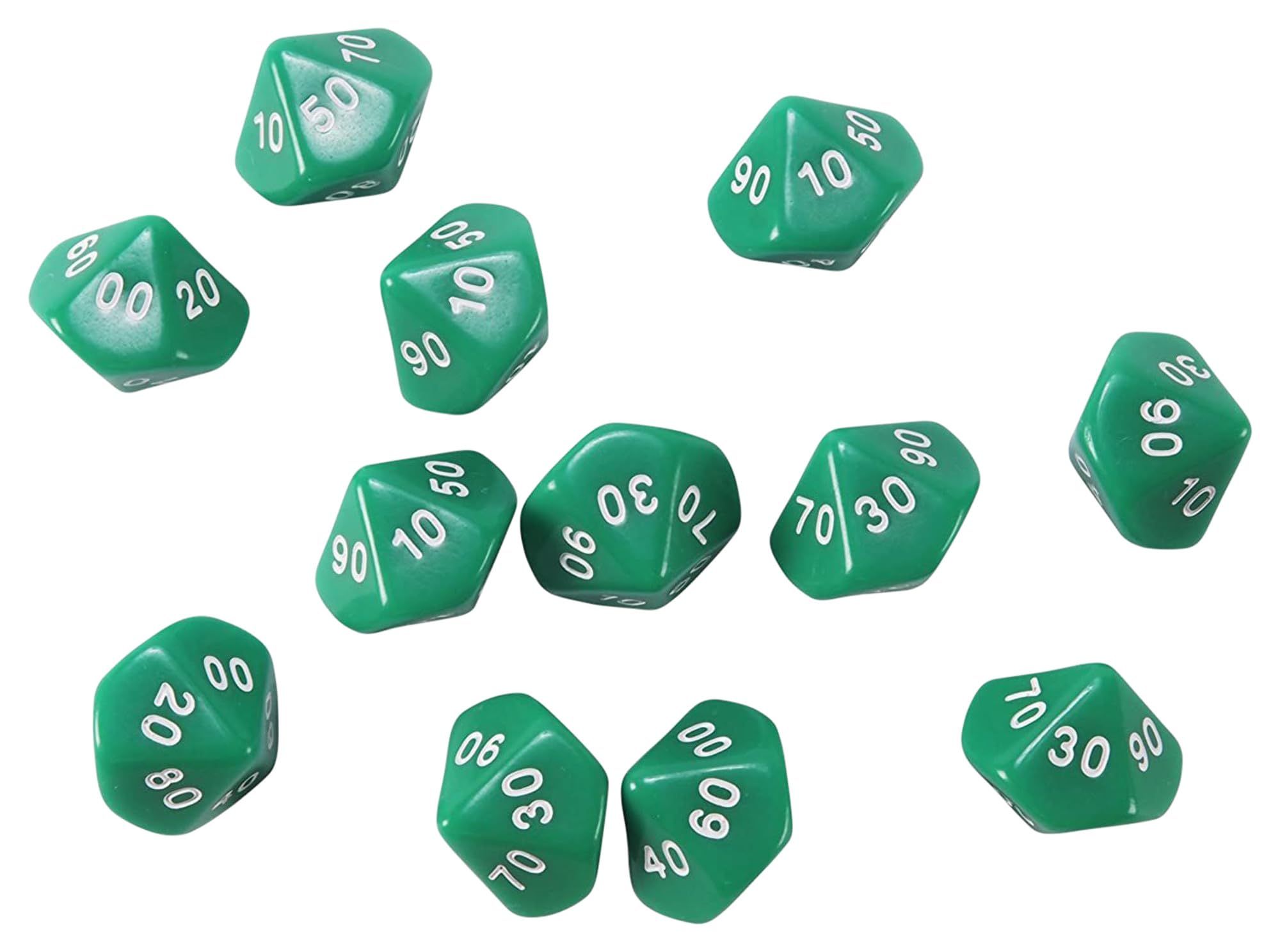 Learning Advantage 10-Sided Place Value Dice, Tens, Set of 12