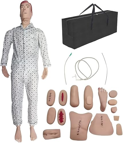 CUPT Simulador multifuncional de atención al paciente maniquí de entrenamiento geriátrico de 57 pies simulador de habilidades de enfermería maniquí