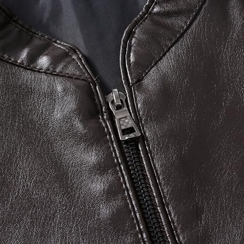 Chaqueta de cuero bomber para hombre talla 3X-Large miniatura 4
