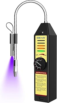Elitech Freon Leak Detector Halogen Refrigerant Gas Leak Detector HVAC Tester AC Sniffer R22 R410A R134A 1234YF, WJL-6000S