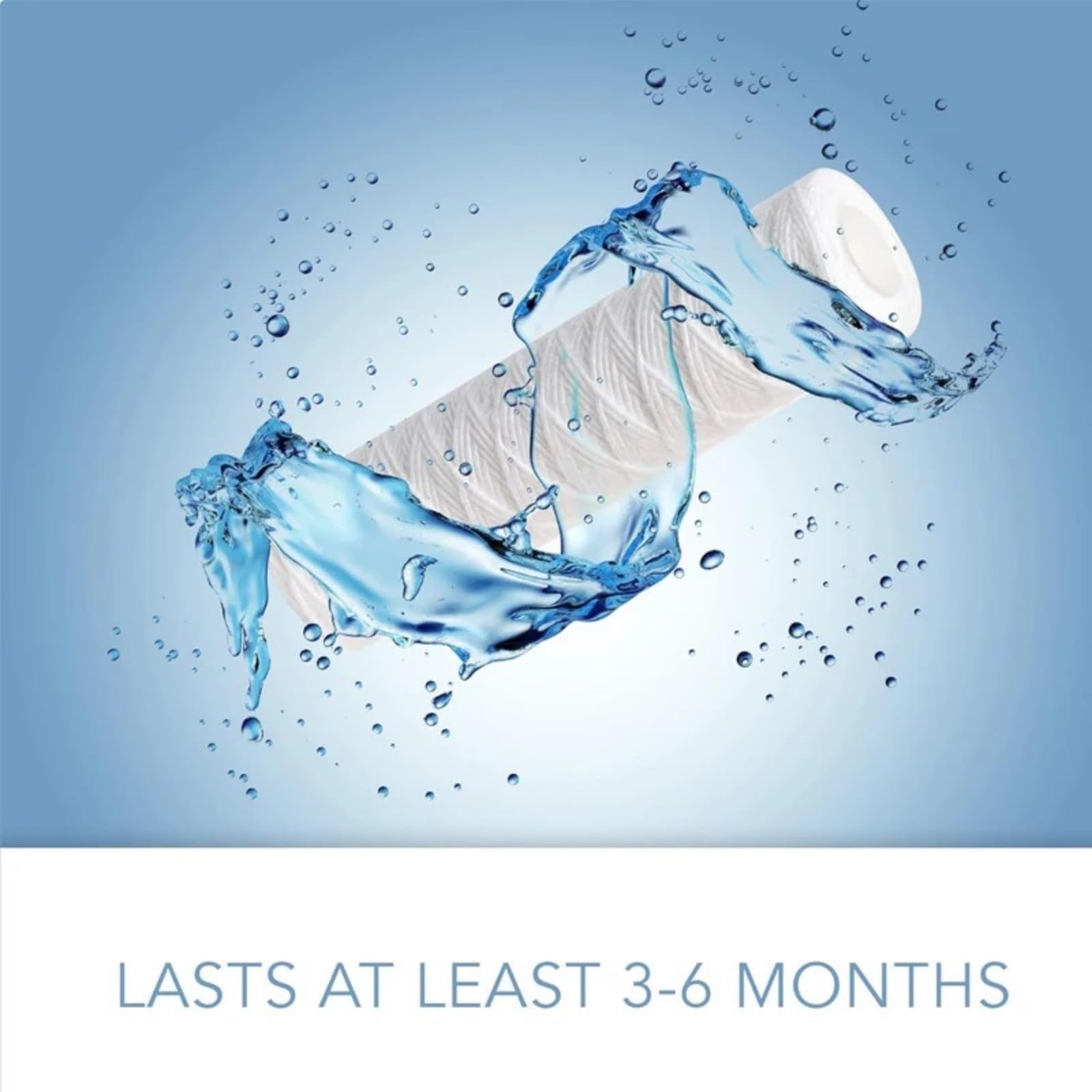Filtrazione dell'acqua 6 cartucce filtro acqua sedimenti avvolte in filo universale for la maggior parte delle unità RO da 10 pollici 5 micron - 10" x 2,5" Uso domestico