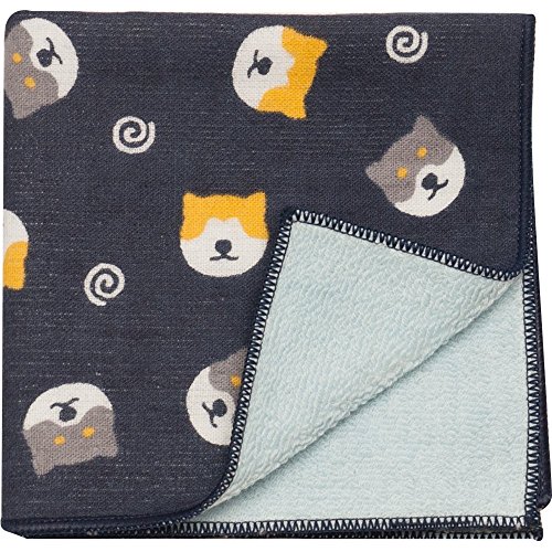 HAMAMONYO Gauze Pile Handkerchief (Shiba Inu Dog)