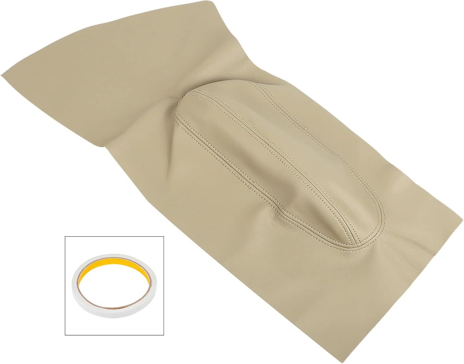 Unifizz 1 Pair Beige Center Console Cover Microfiber Leather Door Panel Armrest Cover Replacement for Volkswagen Beetle 1998 1999 2001 2002 2003 2004 2005-2010 Arm Rest Cover