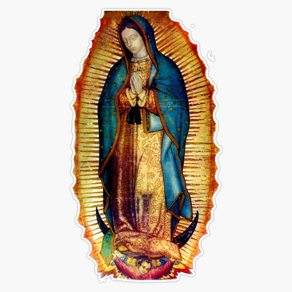 Magnet Our Lady Of Guadalupe Tilma Replica Magnet Vinyl Decal Sticker 5