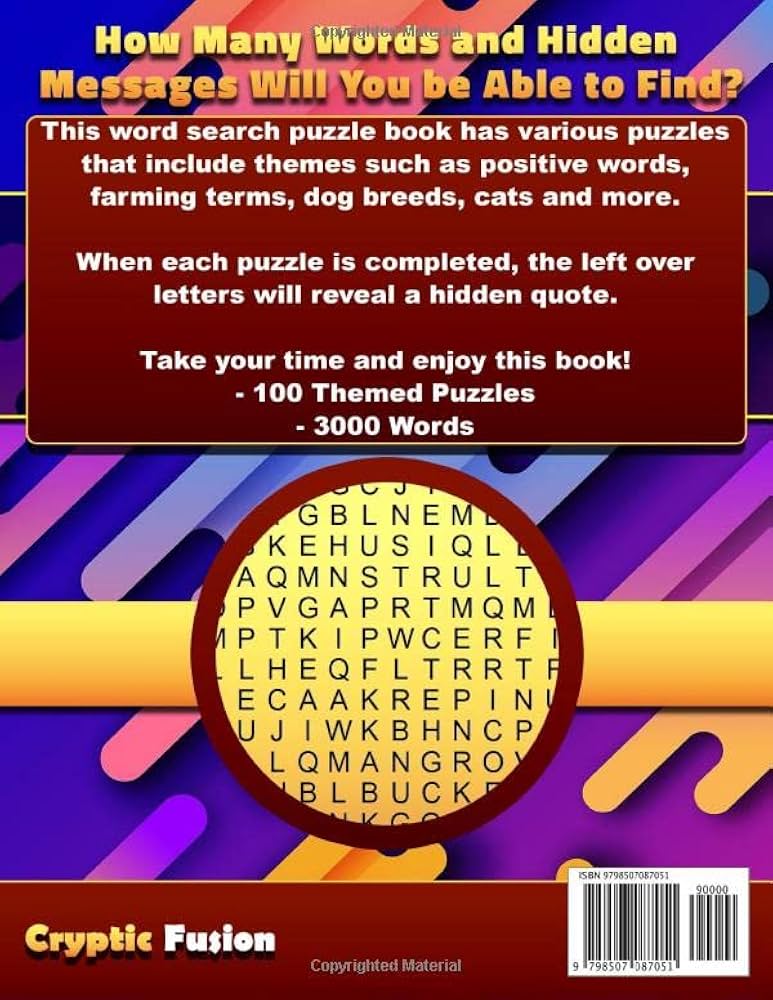 Amazon.com: Hidden Message Word Search: Secret Message Word
