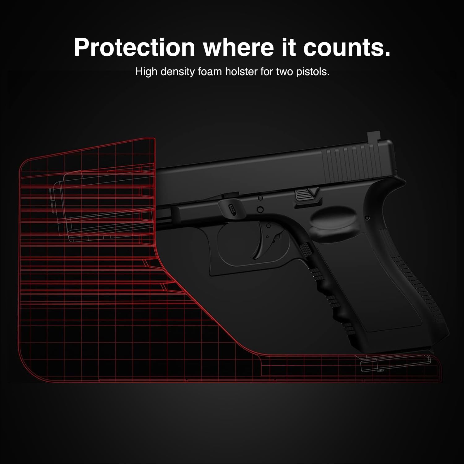 VAULTEK Modular Pistol Rack Protective Handgun Storage