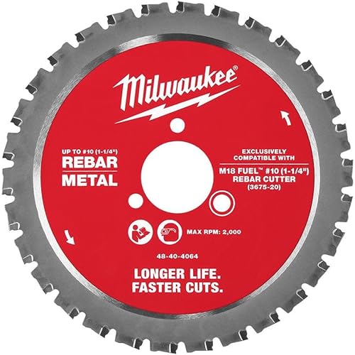 Milwaukee Electric - Number 10 1-1/4 INCH REBAR Cutting Blade