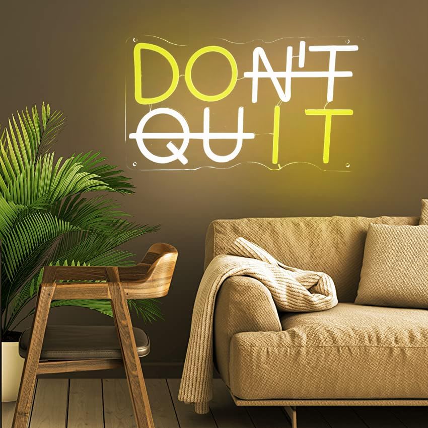 Miniatura 5 de Letrero de neón para decoración de pared, luces LED de neón Do IT, decoración de fiestas, luces LED de neón alimentadas por USB, luces de neón para