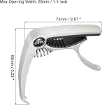 Guitar Capo Acoustic Capo Electric Guitars Capo Premium Zinc Alloy Guitar Accessories for Acoustic and Electric Guitars Ukulele Mandolin Banjo Bass