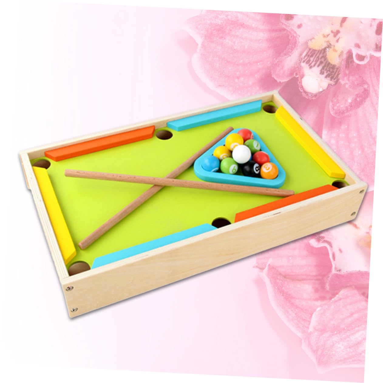 Mini Biliardo da Tavolo in Legno, Gioco Educativo per Ragazzo Ragazza | Festa Scuola Decor, Forniture Didattiche, Biliardo Mini per Apprendimento Precoce