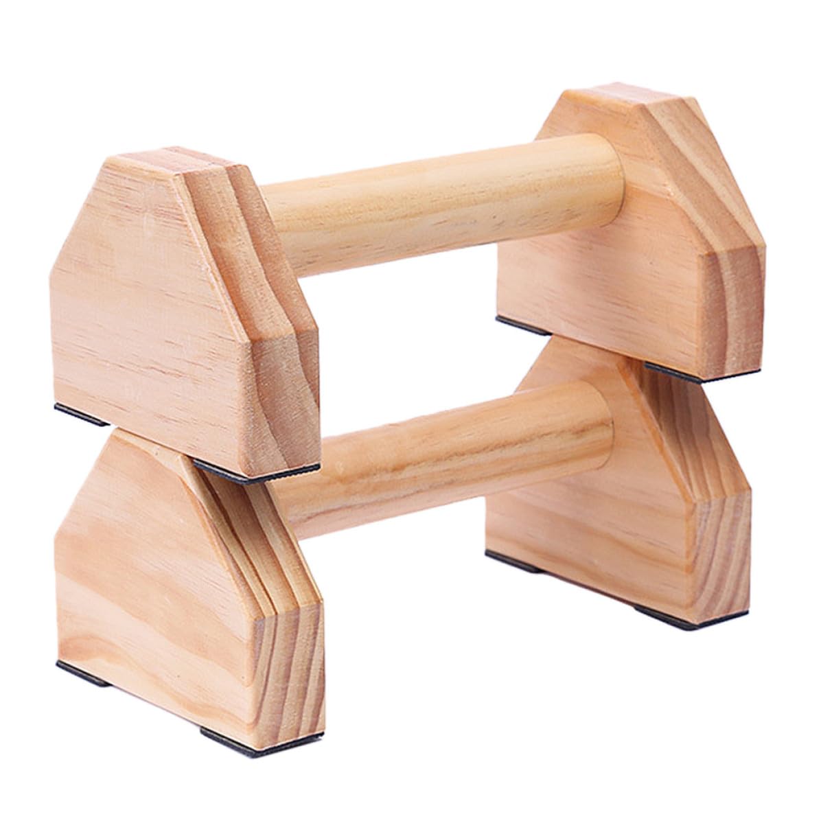 Soporte Madera Flexiones Par, de Barras para Fitness en Casa