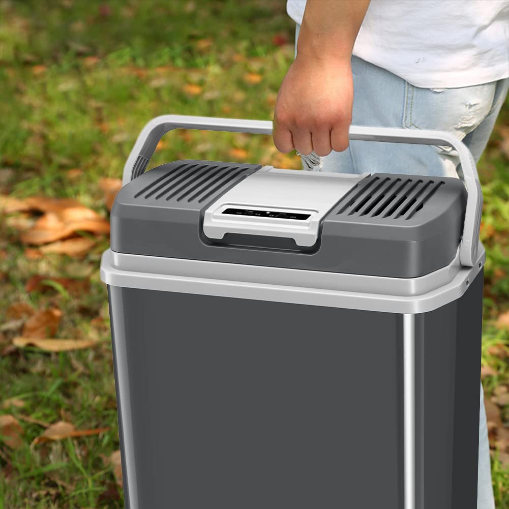 Frigorifero Elettrico Portatile 24L Mini Frigo 230V 12V Freddo Caldo per Auto Camper