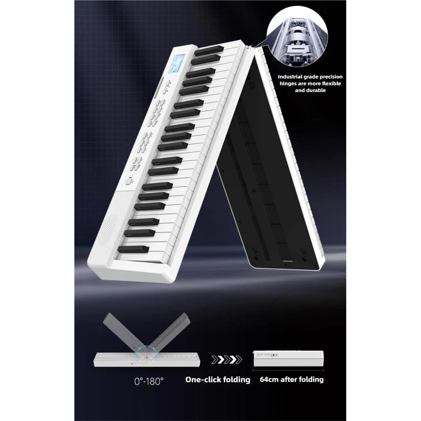 88 Klawiszowa Składana Klawiatura Pianina Elektronicznego O Profesjonalnej Wydajności(Type4)