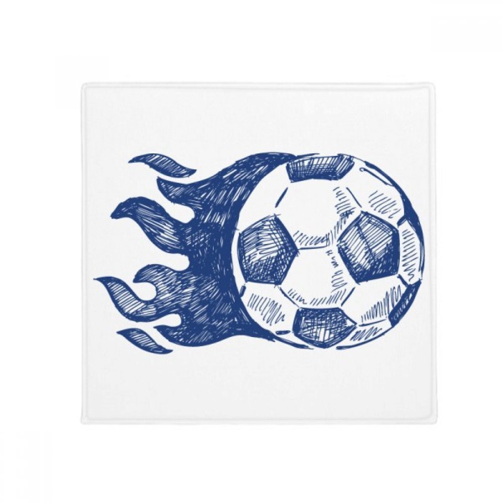 Tapis football flamme bleu antidérapant pour stopper les glissades en cuisine et entrée 80cm