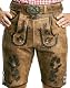 Lederhose Symphonie Westerwald für Herren in braun, Gr. 46