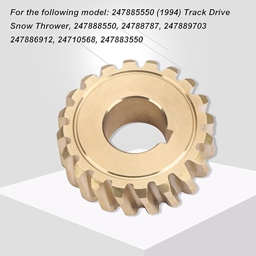 Miniatura 7 de 917-04861 - Engranaje helicoidal de 20 dientes, compatible con quitanieves MTD Craftsman Troy Bilt de 40 a 42 pulgadas, sustituye a 717-0528