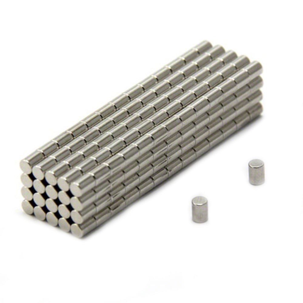 Petit Aimant Plat Magnet Nu00e9odyme N52 Ultra High Performance Pour Diy, Passe-Temps - 15mm Dia X 5mm D'u00c9paisseur - 6kg - Pack De 4 Mini Aimant Plat