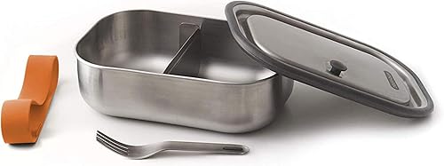 Miniatura 4 de Black+Blum - Fiambrera de acero inoxidable, a prueba de fugas, de plástico, libre de comida, para comida y almuerzo, naranja, 33.8fl oz