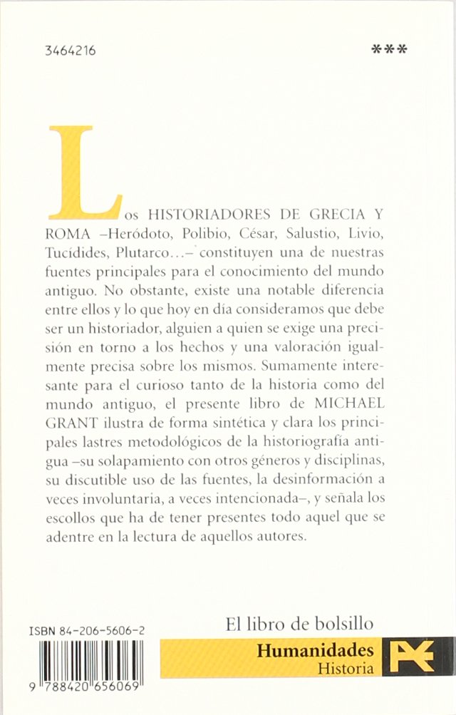 Historiadores de Grecia y Roma: Información y desinformación (El libro de bolsillo - Historia)