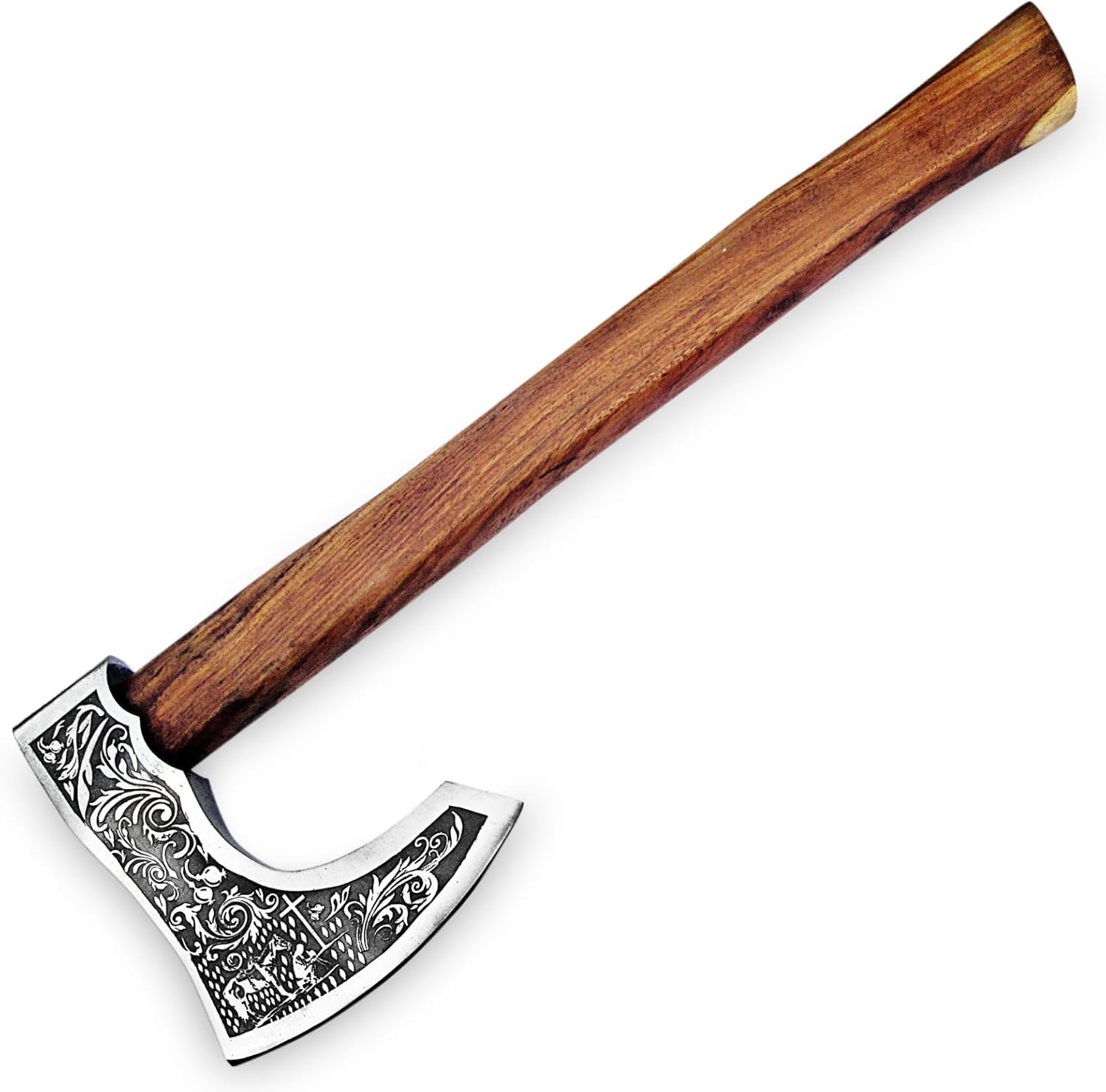 Custom Handmade Viking Hatchet Axe Carbon Steel Bearded Axe - Camping Axes - Tomahawk Battle Axe - Estwing Ax - Axe with Leather Sheath - Ideal Gift for Men, Birthday for Him (9875)