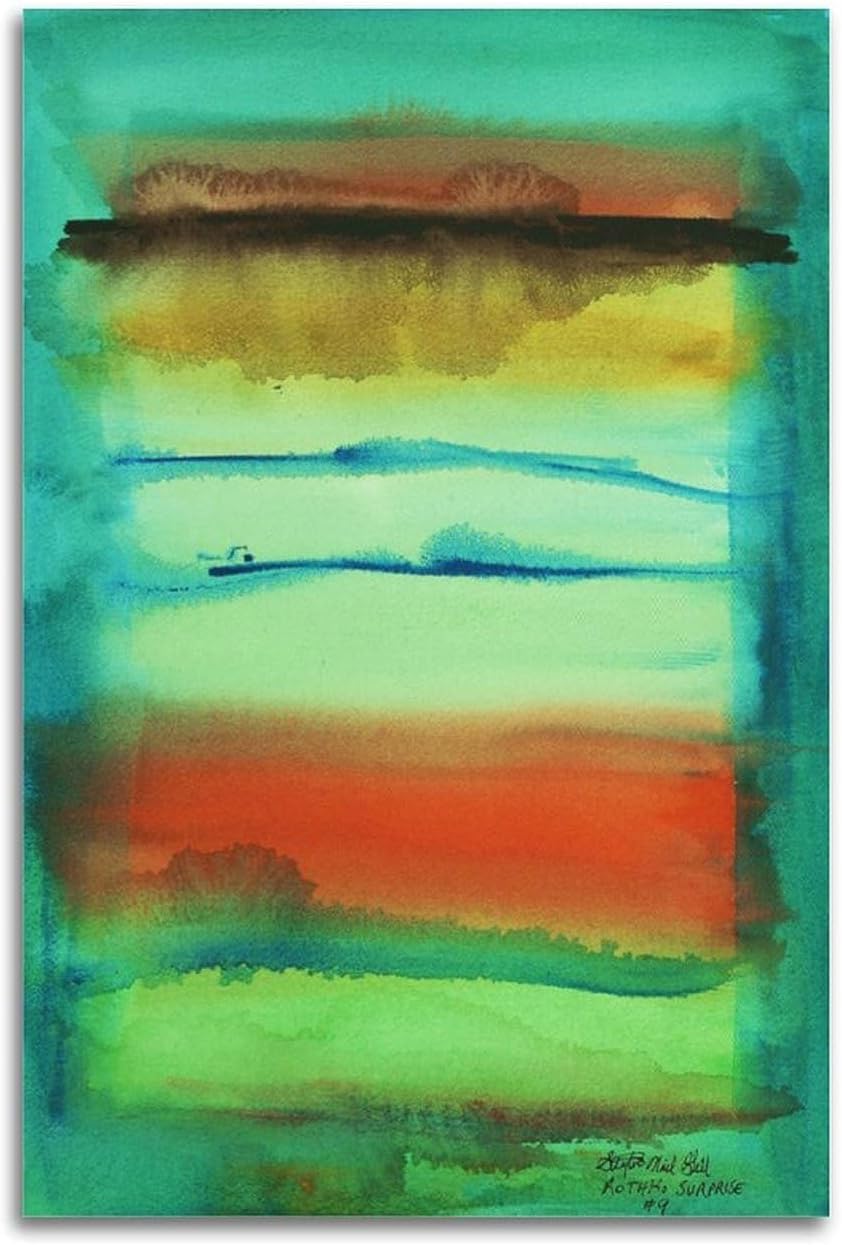 ZZYGGN GMGSW Surprise by Mark Rothko Canvas Poster Abstract Wall Art Vintage Painting Mark Rothko Prints for Living Room Picture Decor 40x50cmx1 Frameless