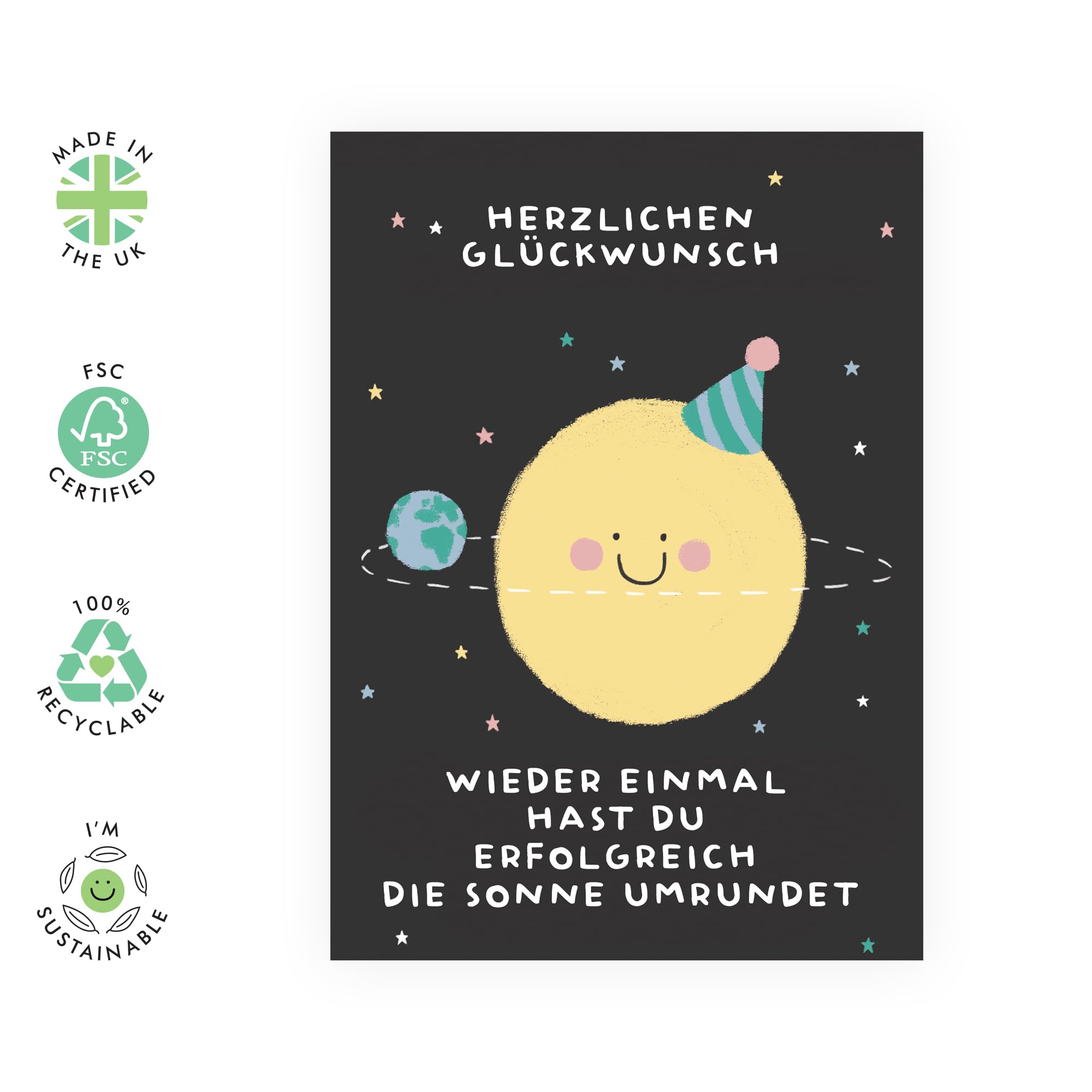 Central 23 Glückwunschkarte „Well Done“ Mit Aufklebern – Für Jungen & Mädchen – 11,9 X 17 Cm