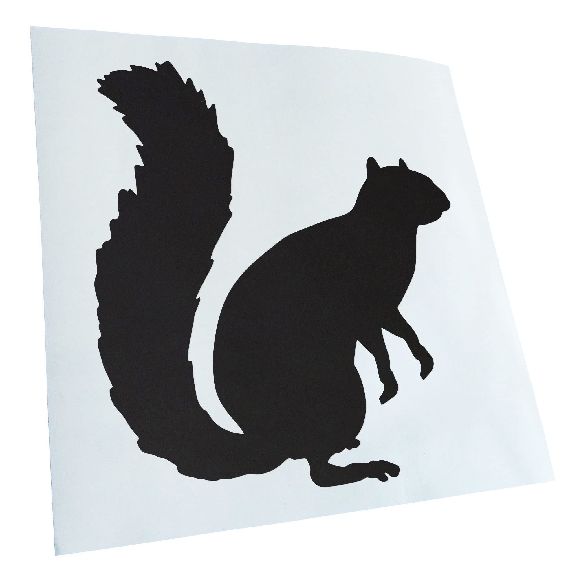 Kiwistar - Car Sticker - Matt Black - 50 x 45 cm Squirrel - Rear Window Car Sticker Weatherproof for Car Truck Moped Truck - Sticker Exterior Self-Adhesive Tuning Accessories for Windows