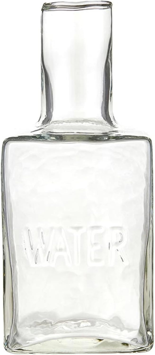 Santa Barbara Design Studio Decanter Water Bottle and Drinking Glass Set, 2-Piece Set, Hammered