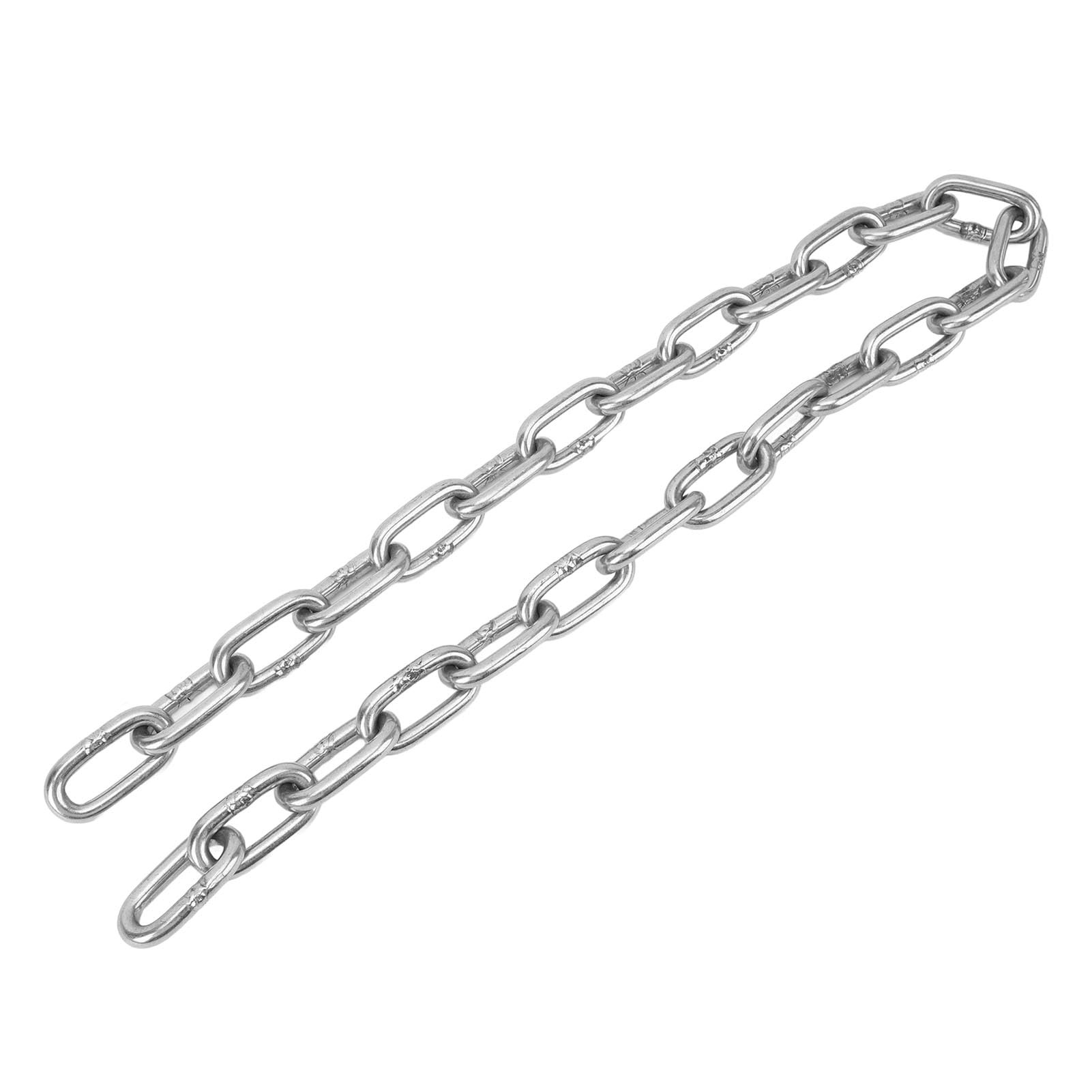 Cadena de Ancla para Barcos, 8 Mm, Acero Inoxidable 316, Grado Marino, Fijación Segura Universal, Reemplazo de Cadena de Plomo de Ancla Versátil para Yates Marinos, Barcos de Pesca