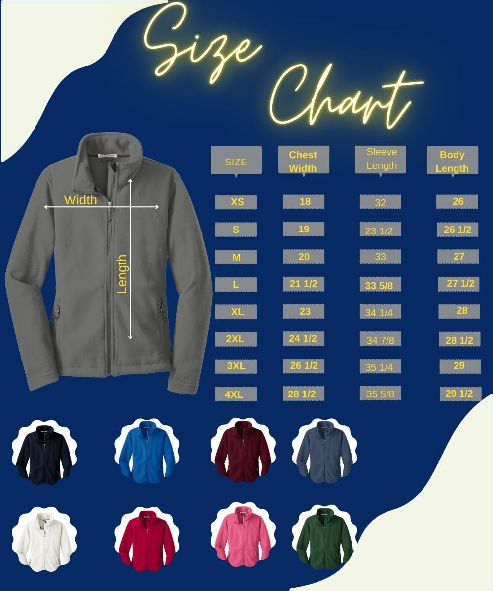 Custom Embroidery Full-Zip Fleece Jackets for women, Low-Pill Midweight with Drawcord Hem for Healthcare workers. - Image 3