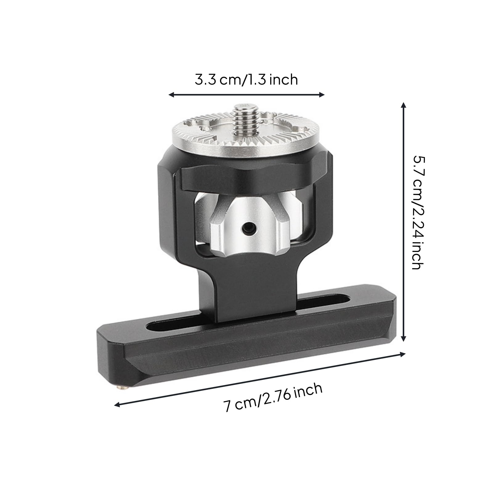 Piastra con Vite da 1/4 Basso Profilo Supporto Compatto Accessorio per Creatore di Contenuti Video, Operatori di Fotocamera, Riprese Video