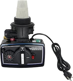 110V Time Clock Control Valve for Water Softener 9''-11'' Diameter Tank 3W Clock Control Valve Replacement with English Manual