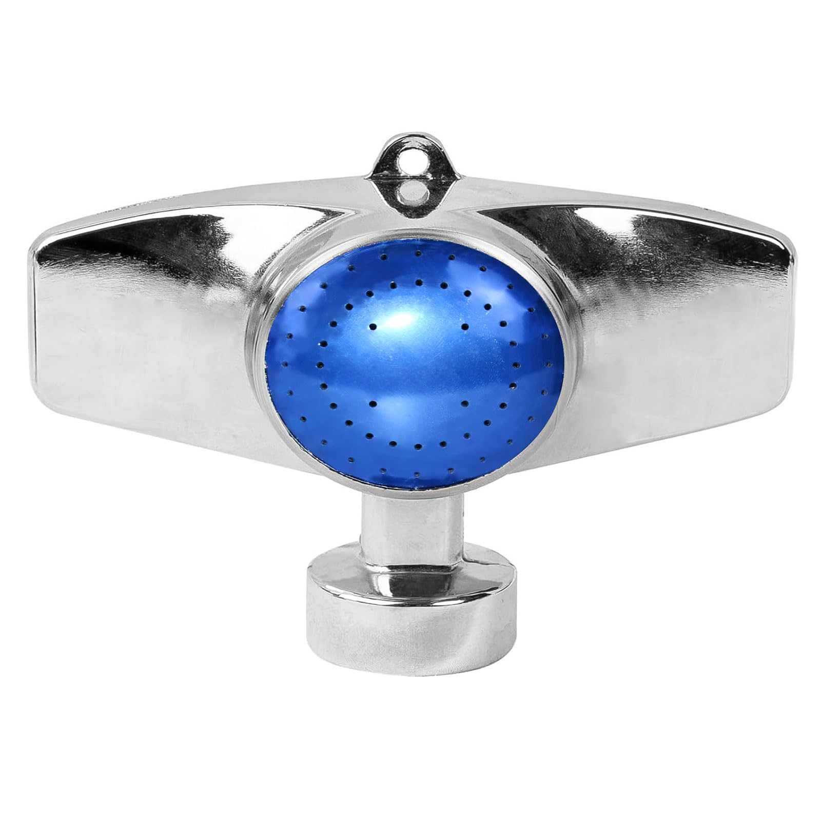 Paquete de 2 aspersores de metal de 360 grados, pequeños aspersores de jardín para áreas pequeñas, aspersores de césped para patio con patrón circular con flujo de agua suave, cobertura de riego