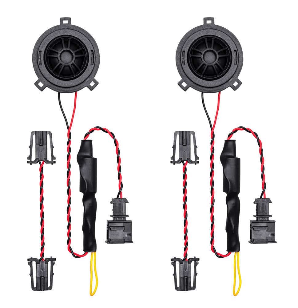 Option HS25AIR-VW kompatibel mit VW Fahrzeugen - 25mm Plug & Play Hochtöner (1 Paar)
