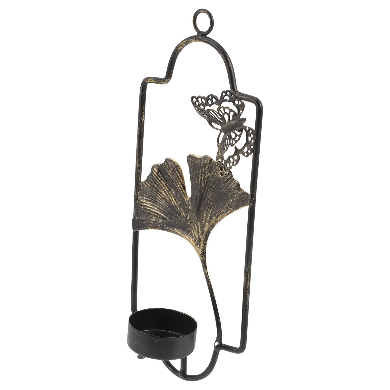 Candelabro de pared de metal negro: decora tus paredes vacías con soporte seguro