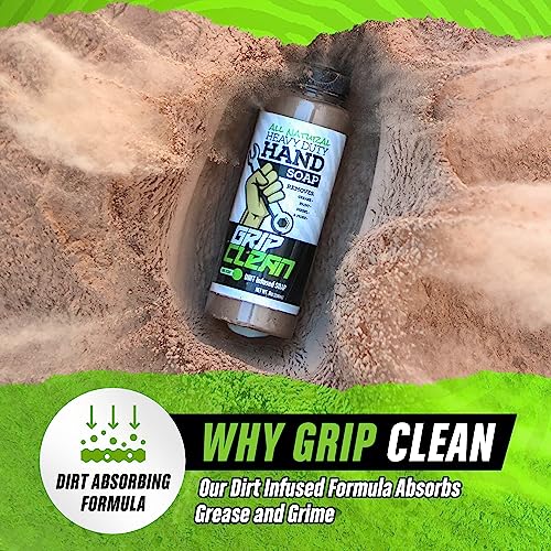 Grip Clean 1008 Degreaser Hand Cleaner For Auto Mechanics - Dirt-Infused Liquid Hand Soap Absorbs Grease thumb #1