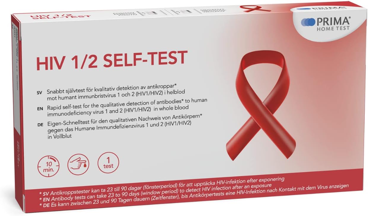 PRIMA Home Test HIV Self-Test - Did I Get Infected with the HIV Virus? - Swiss Quality