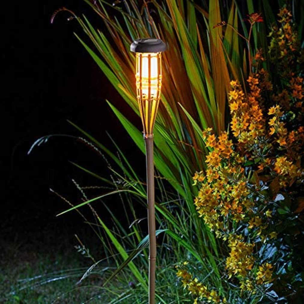 Smart Solar BALIZA ANTORCHA Bamboo LED 90 cm