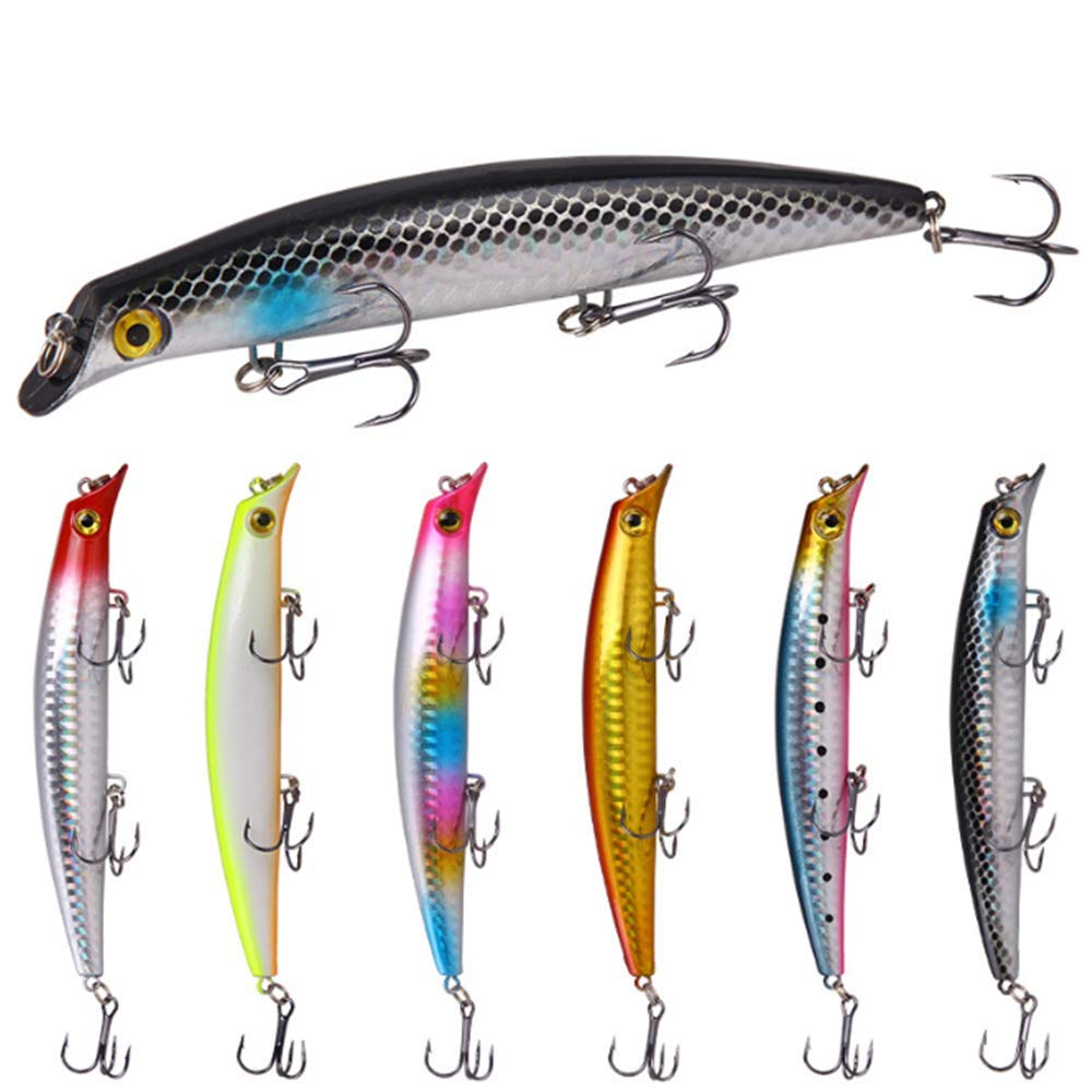 DOITPE 6個ルアー ミノー セット シーバスやヒラメなどソルト