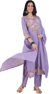 INDO ERA Women Pure Cotton Kurta Set with Dupatta | Festive Suit Set, 11960 Price In India