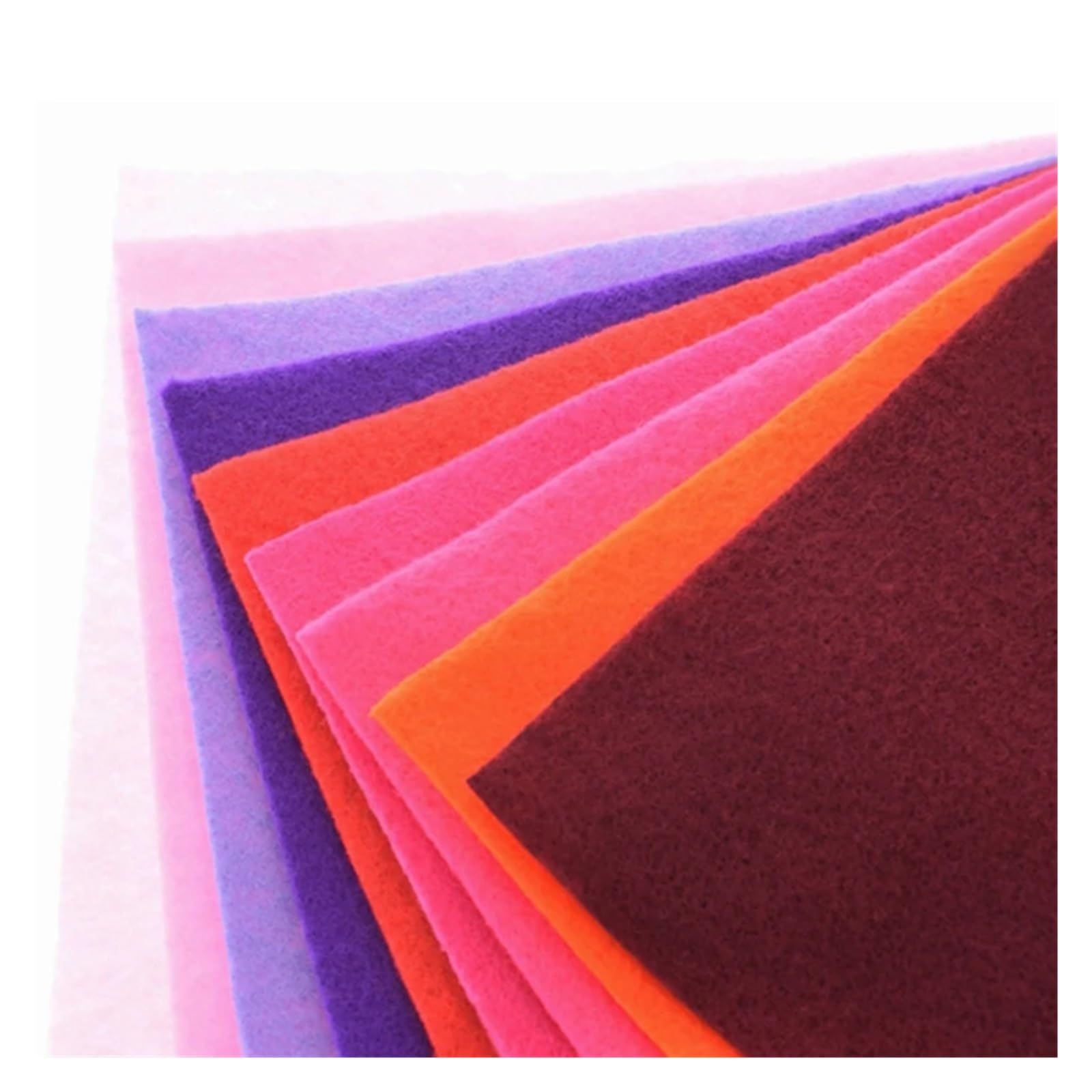 Tela fieltro Tela de poliéster no tejida 1,5 mm grosor, color liso, fieltro for manualidades infantiles, costura y proyectos DIY Fieltro para manualidades