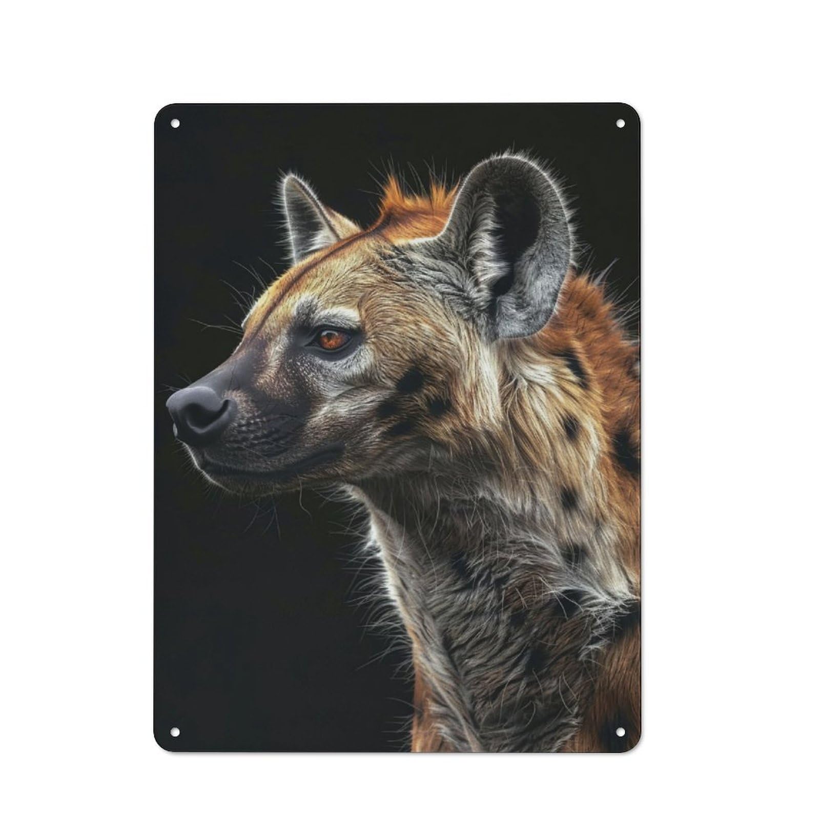Junmoney Hyena Retro Vintage Metal Sign 40X30cm, Restaurant Wall Art For Coffee Bar, Small Shop Or Dining Room