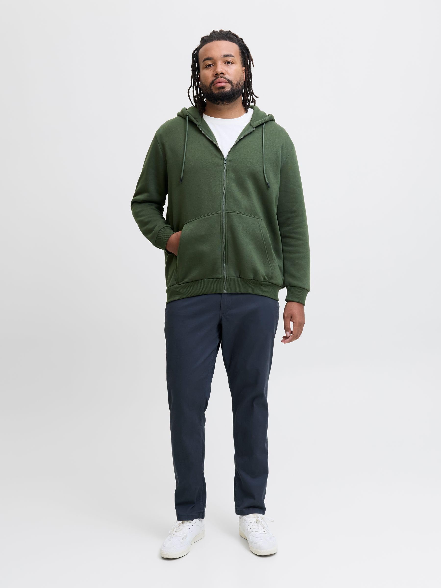 JACK & JONES Jpstmarco Jjdave Lc Noos Pls - spodnie chino Mężczyźni
